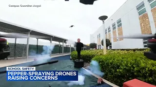 Pepper-spraying drones to help stop school shooters sparks debate