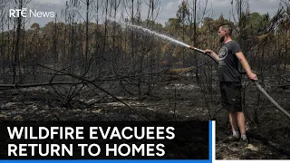 Homes devastated in wake of wildfires in France | RTÉ News
