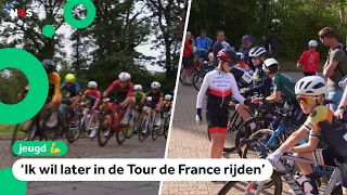 Kids participate in major cycling race in Assen