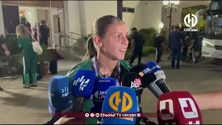 😍🎙️ مارين دافور تكشف شعورها بعد هدفها الصاروخي من مخالفة مباشرة أمام كينيا… لحظة لا تُنسى! 🇩🇿🔥