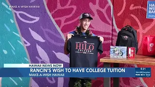 Hawaii teen with leukemia gets college tuition wish granted