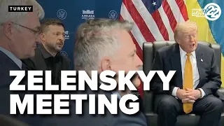 President Trump participates in a bilateral meeting with Ukrainian President Zelenskyy