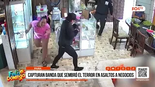 Piura: Capturan banda que sembró el terror en asaltos a negocios
