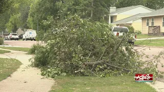 Cleaning up after weekend storms