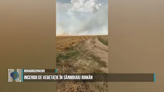Vegetation fires in Sânmihaiu Român
