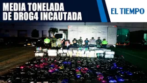 Policía incautó más de 500 kilos de m4r1huana camuflados en la vía Bogotá Girardot | EL TIEMPO
