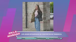 Printed jeans are trending👖| In The Morning