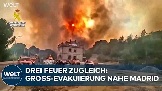 WALDBRAND MADRID: Dramatische Szenen! Drei Feuer gleichzeitig – mehr als 10.000 Menschen evakuiert