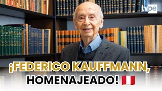 Ministry of Culture recognizes Federico Kauffmann October 2