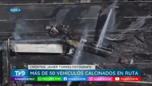 Volcamiento de camiones en simúltaneo: uno en San Fernando y otro en Renca