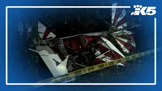 Small plane crashes into Lake Stevens backyard, feet from family, propane tank