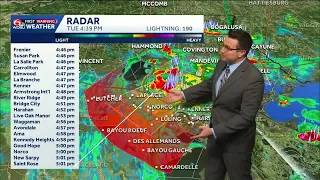 Tracking showers and storms over southeast Louisiana