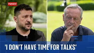 Defence sackings, a possible drone deal, and a 'long war': Zelenskyy speaks to Sky News