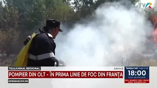 FIREFIGHTER FROM OLT - ON THE FRONT LINES OF THE FIRE IN FRANCE
