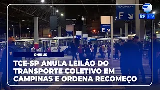 RF News - Buses in Campinas: TCE-SP annuls public transport auction and orders a restart