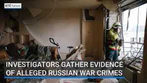 Ukrainian investigators gather evidence of alleged Russian war crimes