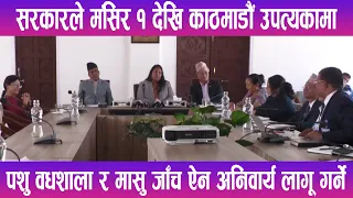 सरकारले मंसिर १ देखि काठमाडौं उपत्यकामा पशु वधशाला र मासु जाँच ऐन अनिवार्य लागू गर्ने | News Report