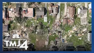 Cleanup effort continues after tornado tears through parts of eastern Wisconsin