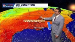 Sunny, dry, and mild conditions continue in Louisiana