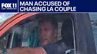 Driver accused of chasing couple and their dog
