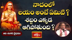నాదంలో లయం అంటే ఏమిటి? శబ్దం ఎక్కడ ఆగిపోతుంది? | Adi Shankara Vaibhavam | Bhakthi TV
