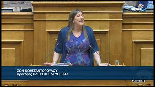 Ζ. Κωνσταντοπούλου (Πρόεδρος ΠΛΕΥΣΗΣ ΕΛΕΥΘΕΡΙΑΣ)(Αιτήσεις Άρσης Ασυλίας Βουλευτών)(30/06/2026)