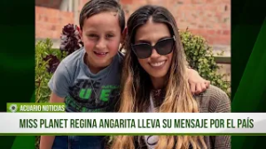 Miss Planet Regina Angarita lleva su mensaje por el país
