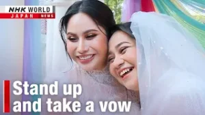 Thai LGBTQ rights activist weds to mark equal marriage anniversaryーNHK WORLD-JAPAN NEWS