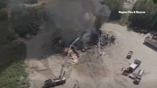 Crews battle Casella transfer station fire in Naples for 4 hours
