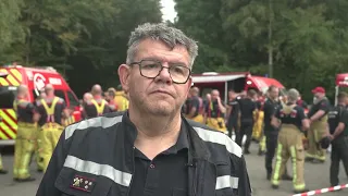 THE LARGEST WILDFIRE IN BELGIUM'S HISTORY! Over 3,000 HECTARES burned, 600 PEOPLE EVACUATED!