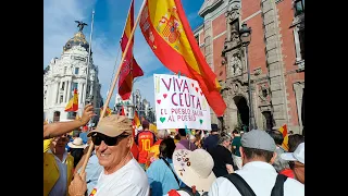 'Marcha por la Dignidad' en apoyo a Ceuta: "No es inmigración, es una invasión"