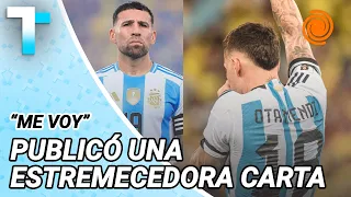 Nicolás OTAMENDI SAYS GOODBYE to the Argentina National Team with an emotional letter