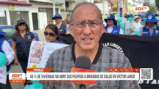 Trujillo: 45% of households do not open their doors to health brigades in Víctor Larco