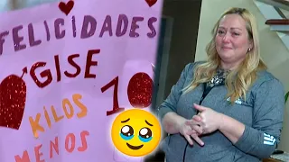 Ella cambió y su familia también: emotiva sorpresa para Gisela por sus primeros 10 kilos bajados