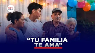 Familia recibe con fiesta a nicaragüense deportado de EE. UU.