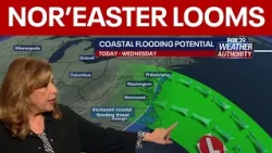 Developing nor'easter to bring coastal flooding risk Monday