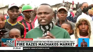 Police launch investigations as fire razes Machakos mitumba market