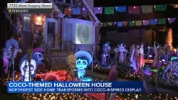 Chicago Halloween display inspired by Disney's 'Coco' draws hundreds to home on Northwest Side