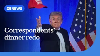 Trump mixes jokes with barbs at rescheduled White House Correspondents' Dinner | ABC NEWS