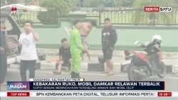 Mobil Damkar Terbalik Menuju Lokasi Kebakaran di Samarinda, 3 Orang Terluka #BeritasatuMalam