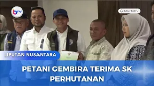 PETANI GEMBIRA TERIMA SK PERHUTANAN 