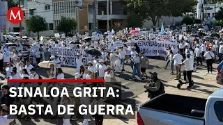 More than 6,000 people march for peace and justice in Culiacán, Sinaloa