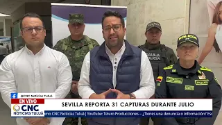 31 capturas fortalecen la seguridad en Sevilla, Valle del Cauca