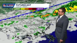 Tracking a front that will give us rain Friday morning