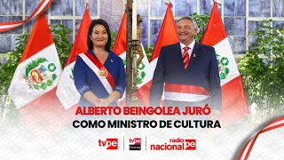 Alberto Beingolea assumes the Ministry of Culture after taking the oath before President Keiko Fu...