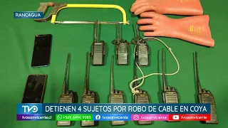 Carabineros Arrest Four Individuals for Copper Cable Theft in the Río Coya Sector