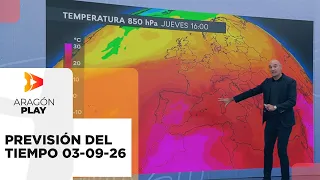 Weather forecast for Thursday, September 3, 2026