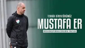 Teknik Direktörümüz Mustafa Er Basın Mensuplarının Sorularını Yanıtladı