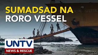 80 pasahero nang sumadsad na RORO vessel sa Occidental Mindoro, nasagip