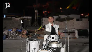 Chief Rhythm Manager: Famous drummer sets the pace for Omsk Fortress construction workers at night